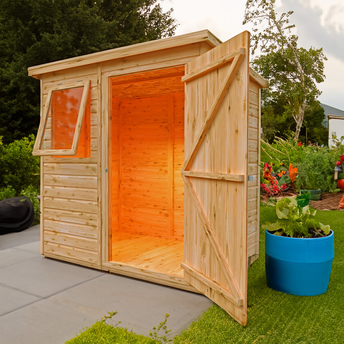 Pent Garden Shed | 6 x 4 Shiplap Timber Garden Shed