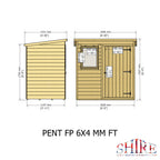 Pent Garden Shed | 6 x 4 Shiplap Timber Garden Shed