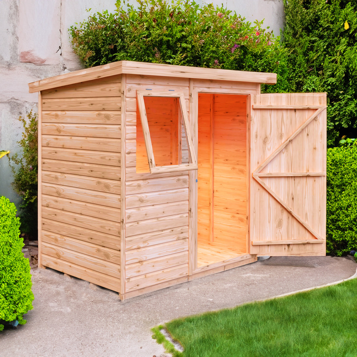 Pent Garden Shed | 6 x 4 Shiplap Timber Garden Shed