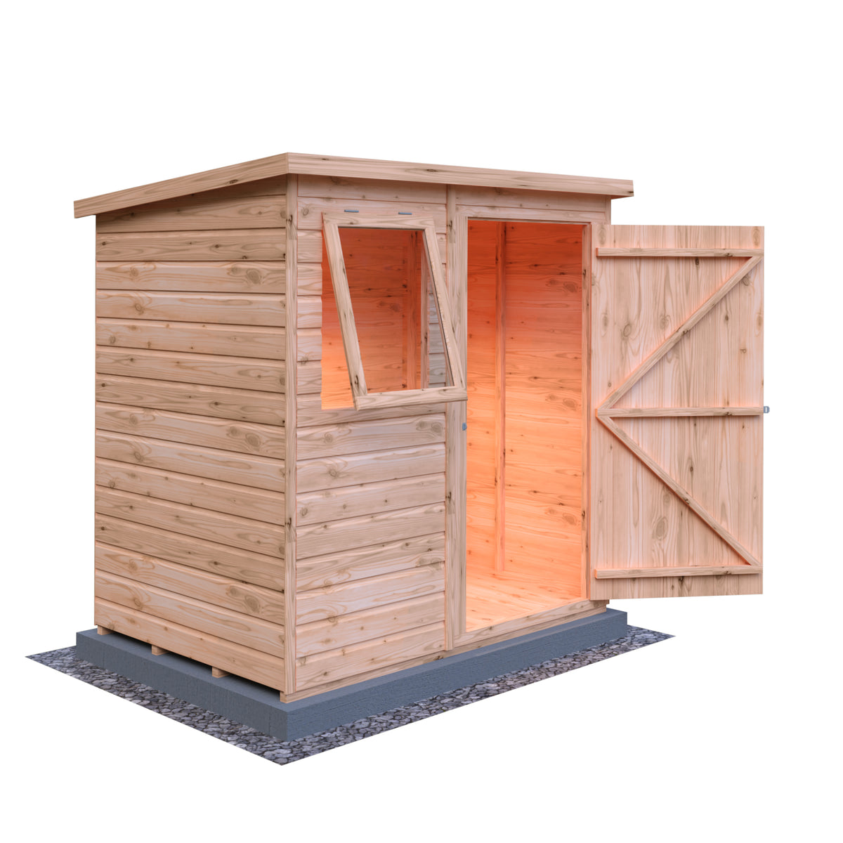 Pent Garden Shed | 6 x 4 Shiplap Timber Garden Shed