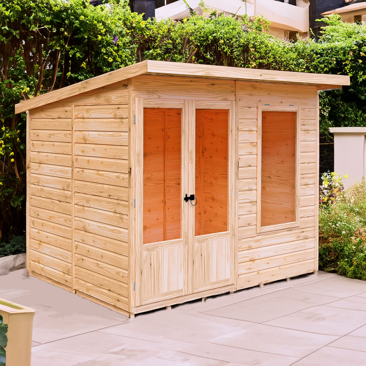 Peony Pent Summerhouse 8x6 – Shire timber summerhouse