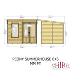 Peony Pent Summerhouse 8x6 – Shire timber summerhouse