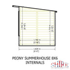 Peony Pent Summerhouse 8x6 – Shire timber summerhouse