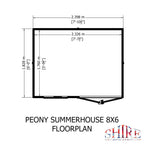 Peony Pent Summerhouse 8x6 – Shire timber summerhouse