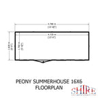 Peony Pent Summerhouse 16x6 – Shire timber summerhouse