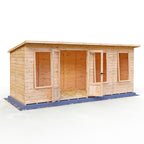 Peony Pent Summerhouse 16x6 – Shire timber summerhouse