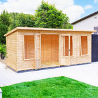 Peony Pent Summerhouse 16x6 – Shire timber summerhouse
