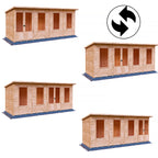 Peony Pent Summerhouse 16x6 – Shire timber summerhouse
