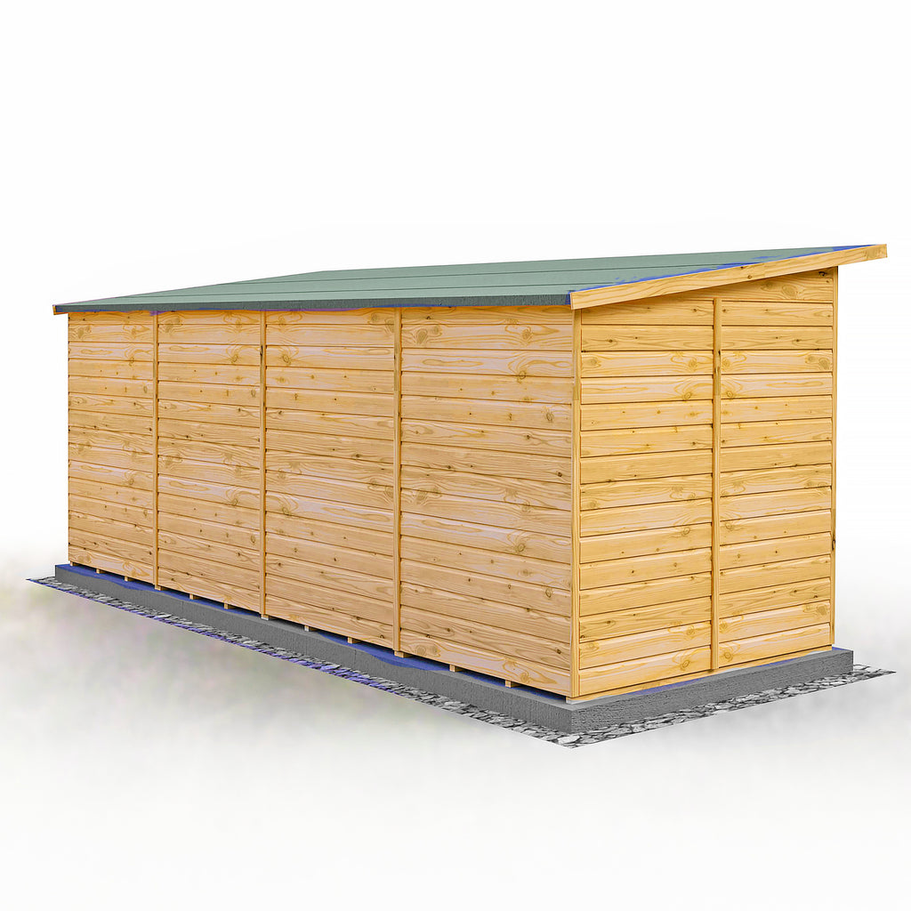 Peony Pent Summerhouse 16x6 – Shire timber summerhouse