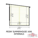 Peony Pent Summerhouse 16x6 – Shire timber summerhouse