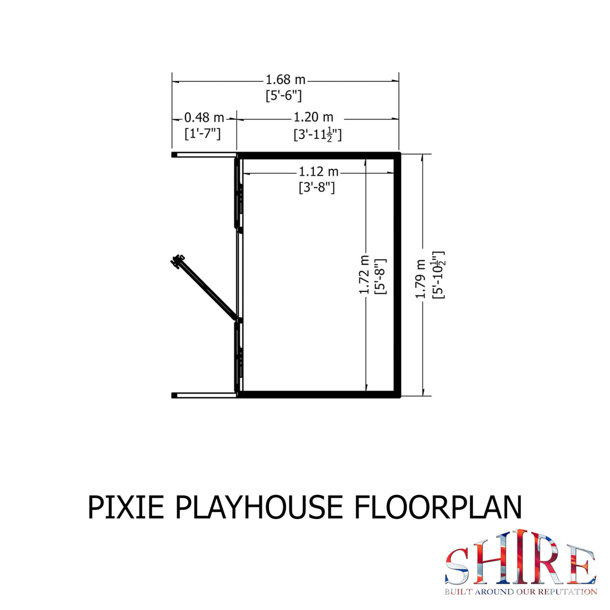 Pixie Playhouse | 6x4 Shiplap Timber Playhouse