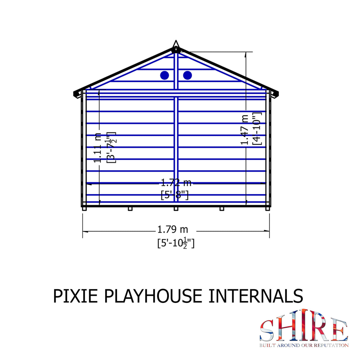 Pixie Playhouse | 6x4 Shiplap Timber Playhouse