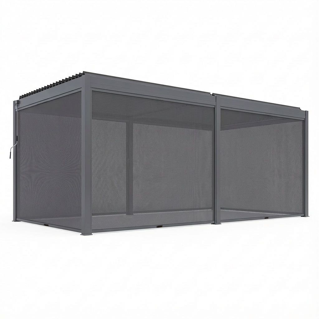 Luxe 6x3m Pergola with Solar Lighting System and Voice Control