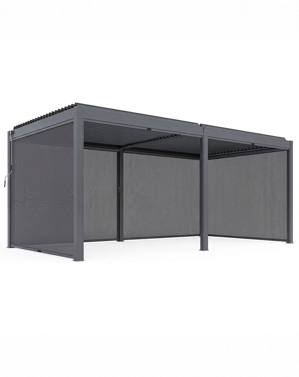 Luxe 6x3m Pergola with Solar Lighting System and Voice Control
