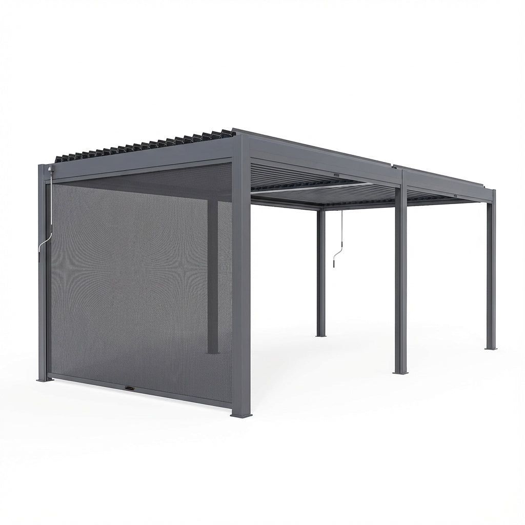 Luxe 6x3m Pergola with Solar Lighting System and Voice Control