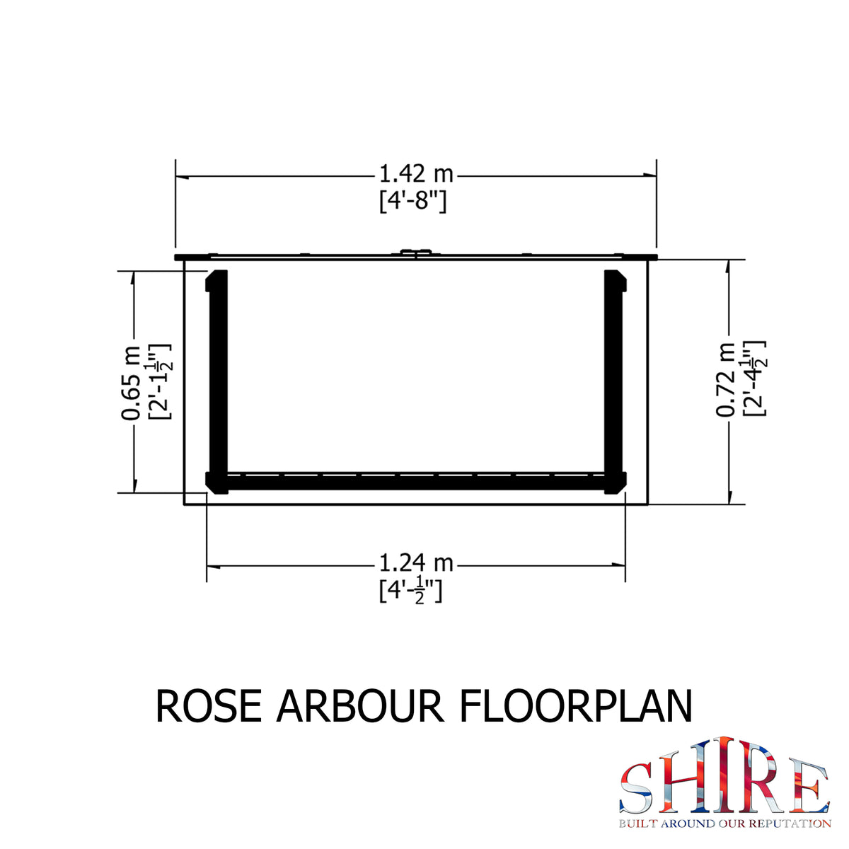 Rose Garden Arbour | Pressure Treated Timber Garden Arbour