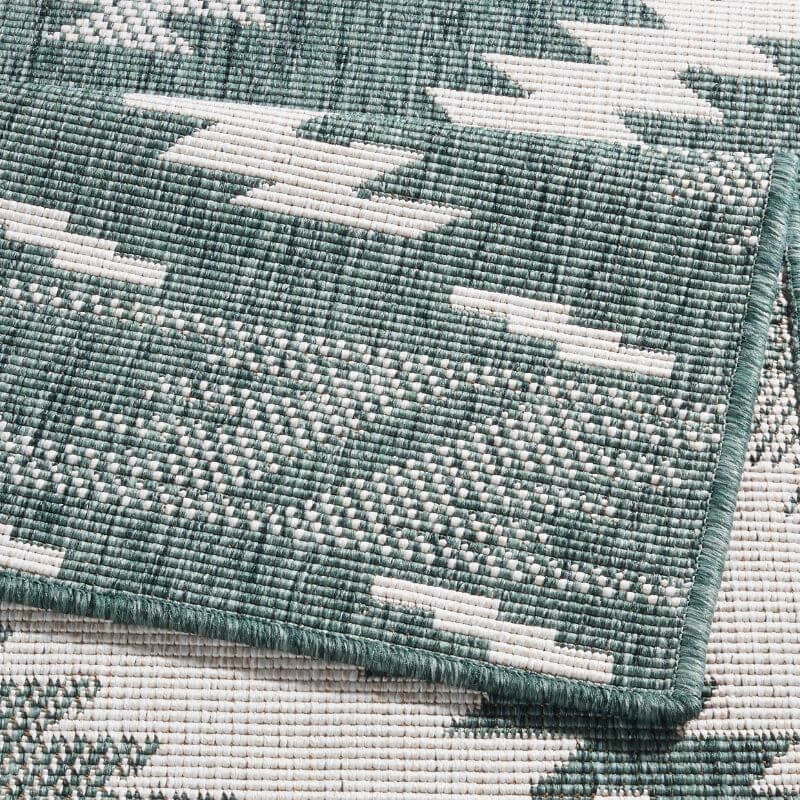 Malibu Indoor Outdoor Rug | Green Diamond Reversible | Runner & Rectangular