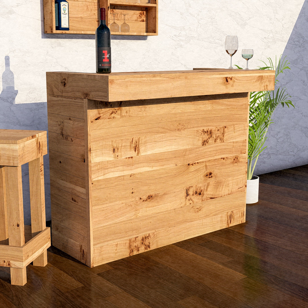 Rustic Wooden Garden Bar