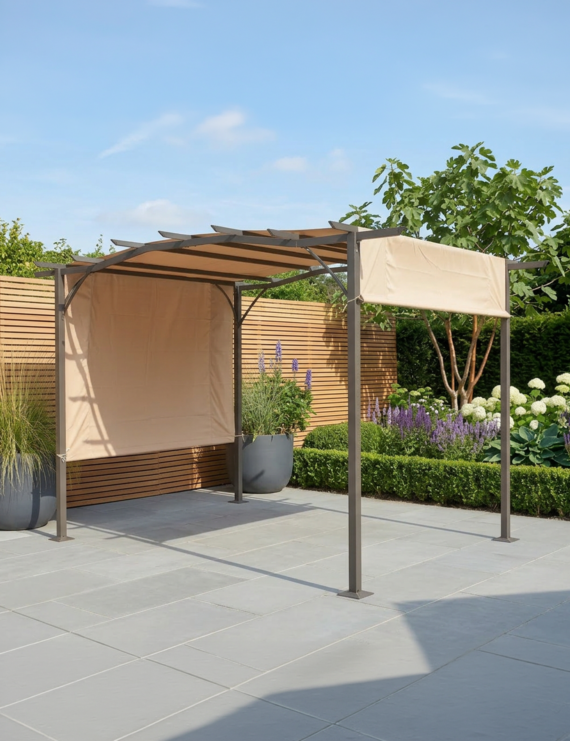 San Remo Pergola Gazebo in Mocha