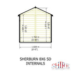 Sherburn SD Garden Shed | 8 x 6 Shiplap Timber Garden Shed