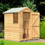 Shetland Shiplap Apex Garden Shed | Single Door Apex Timber Garden Shed