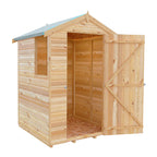 Shetland Shiplap Apex Garden Shed | Single Door Apex Timber Garden Shed