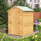 Shetland Shiplap Apex Garden Shed | Single Door Apex Timber Garden Shed