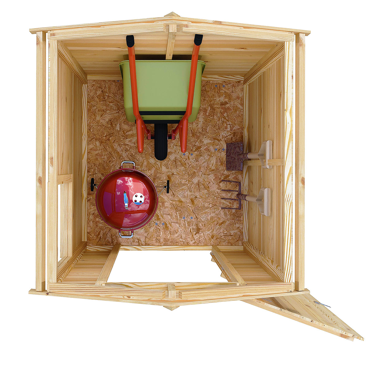 Shetland Shiplap Apex Garden Shed | Single Door Apex Timber Garden Shed