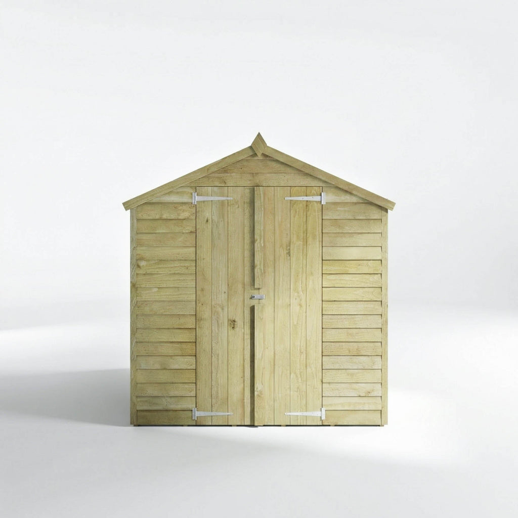 Mercia Overlap Apex double door shed front