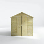 Mercia Overlap Apex double door shed front