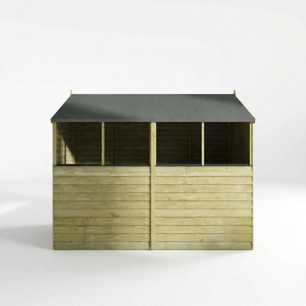 Mercia Overlap Apex double door shed side