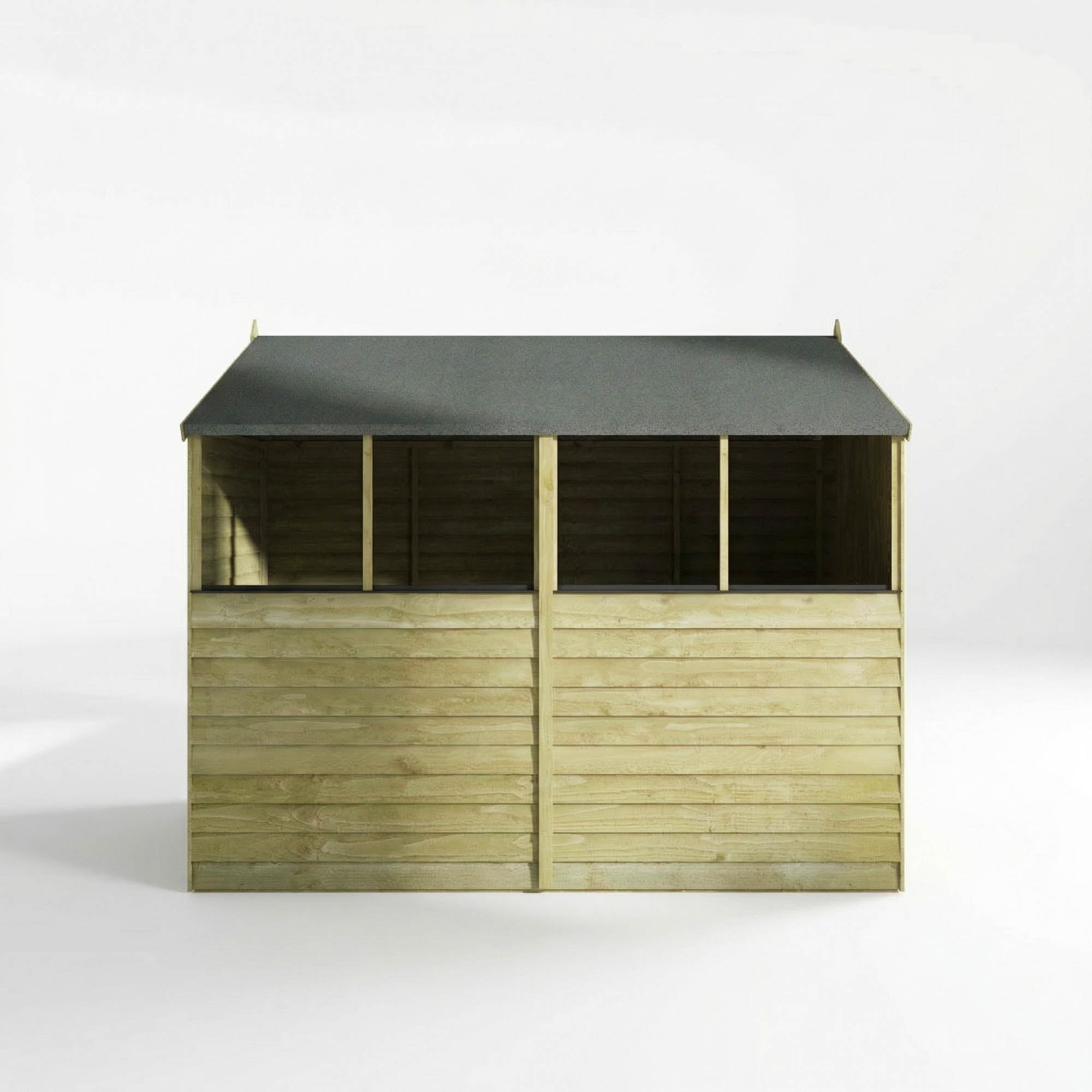 Mercia Overlap Apex double door shed side
