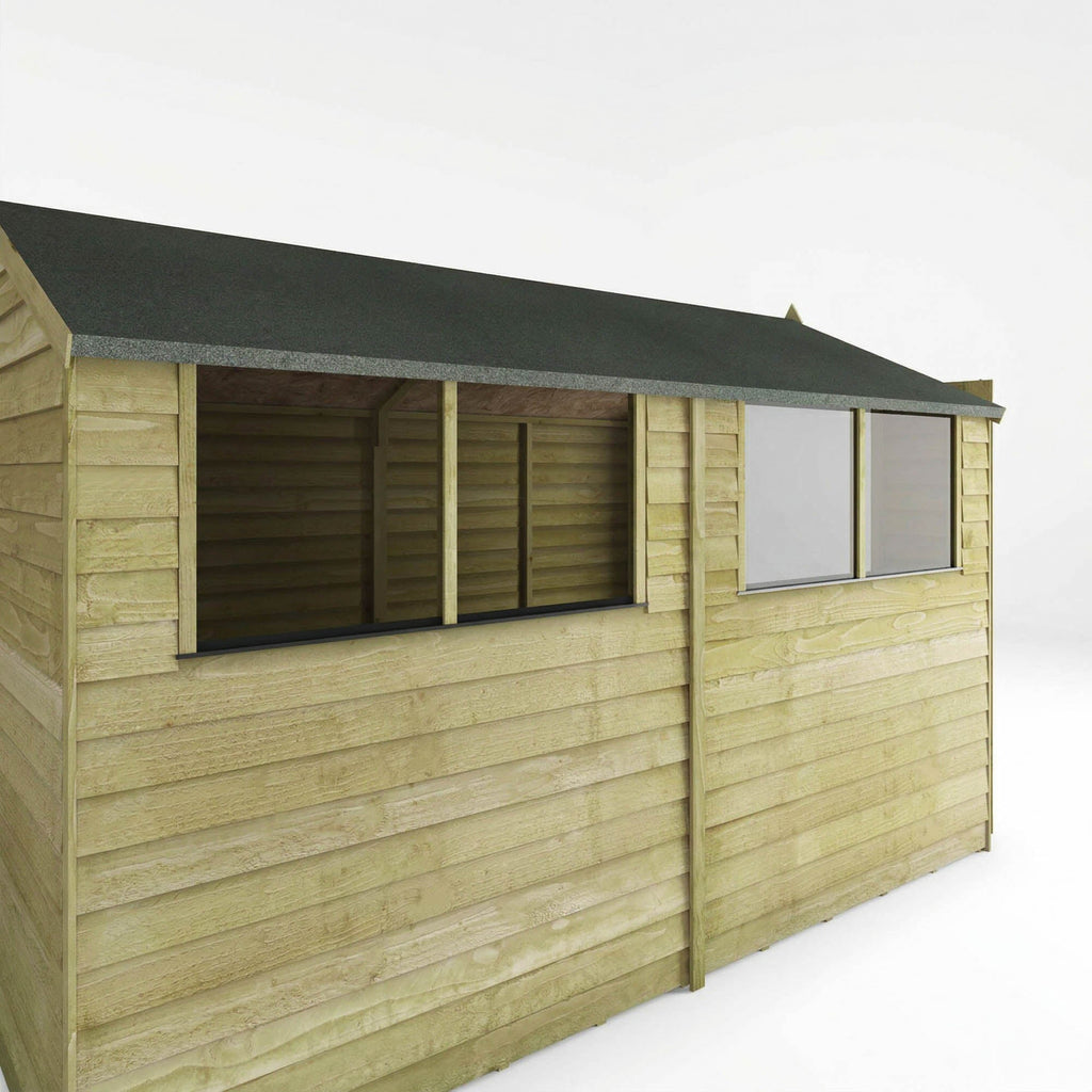 Mercia Overlap Apex shed timber cladding detail