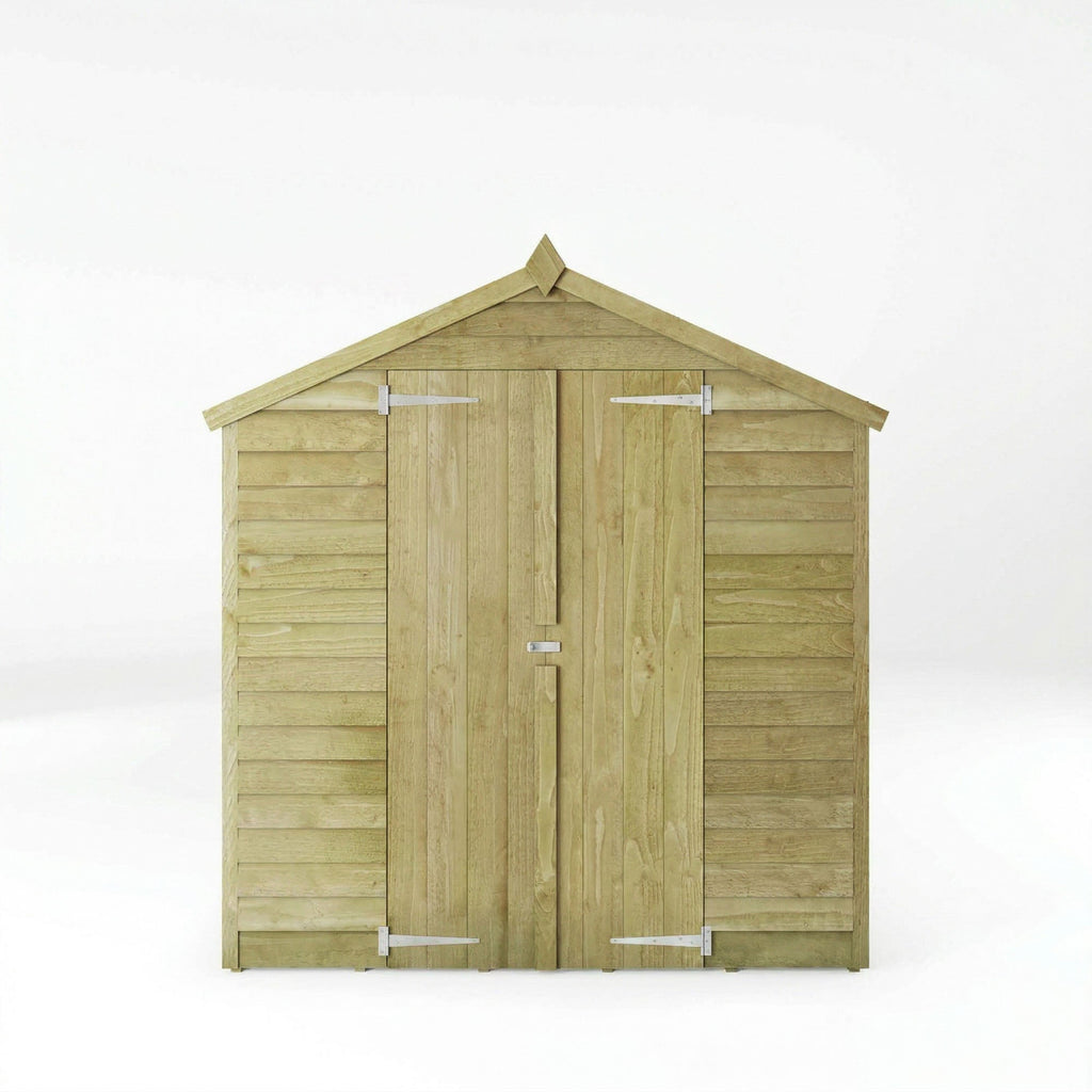 Mercia Overlap Apex shed front view