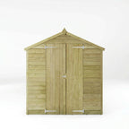 Mercia Overlap Apex shed front view
