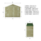 Mercia Overlap Apex Bike Store specification drawing