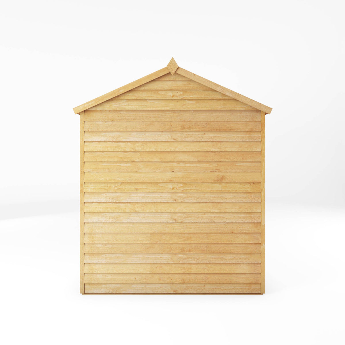Mercia Overlap Reverse Apex shed angled view