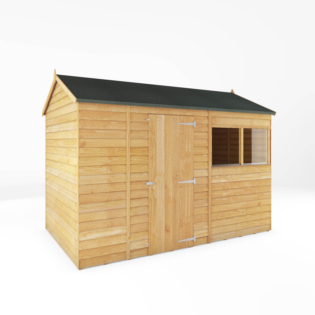 Mercia Overlap Reverse Apex 10x6 shed