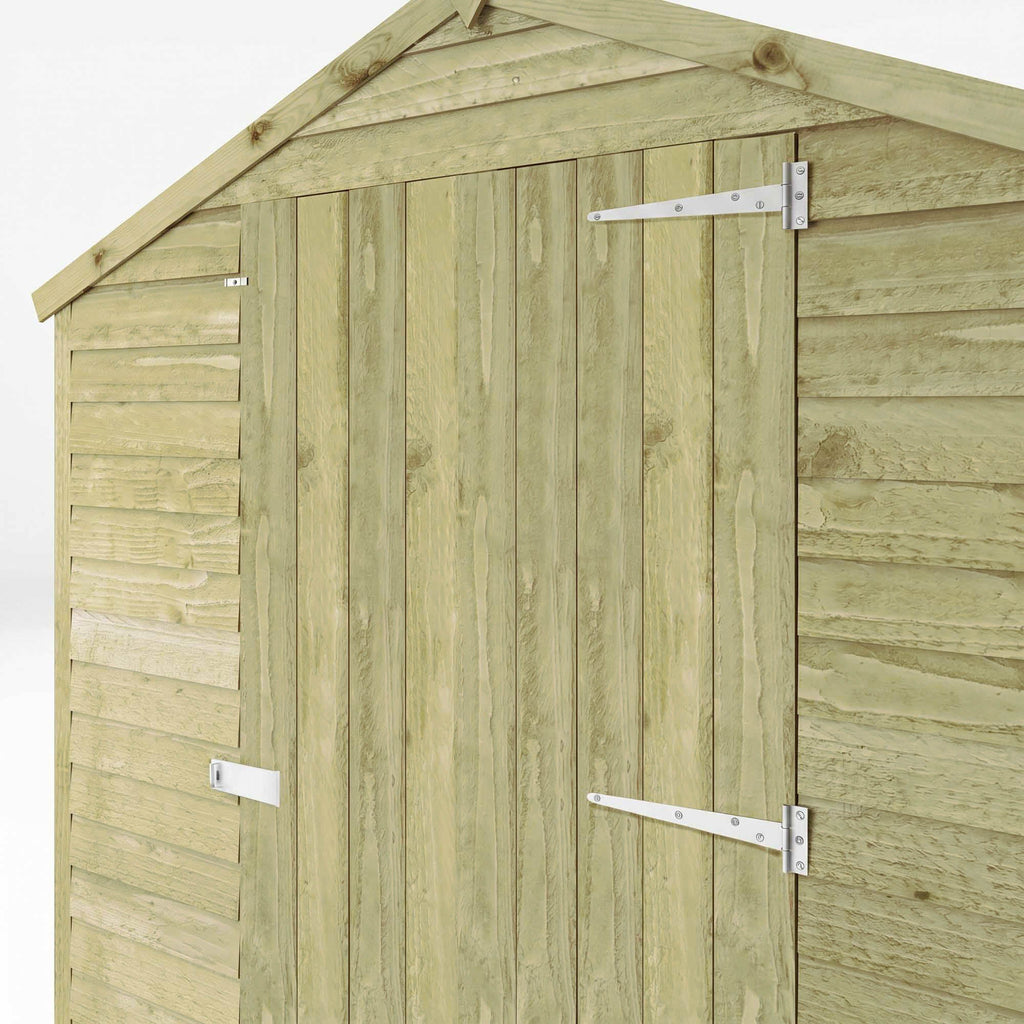 Mercia Overlap Apex single door shed detail