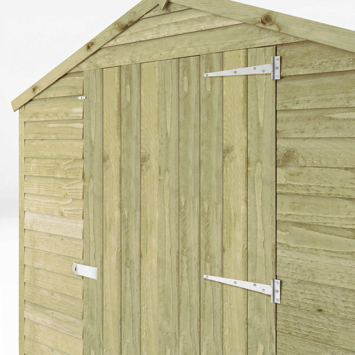 Mercia Overlap Apex single door shed detail