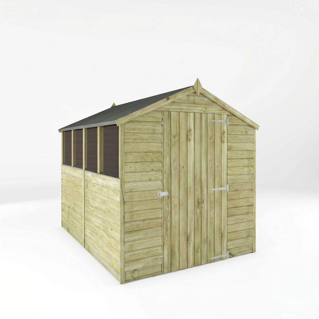 Mercia Overlap Apex 8x6 single door shed