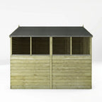 Mercia Overlap Apex single door shed side