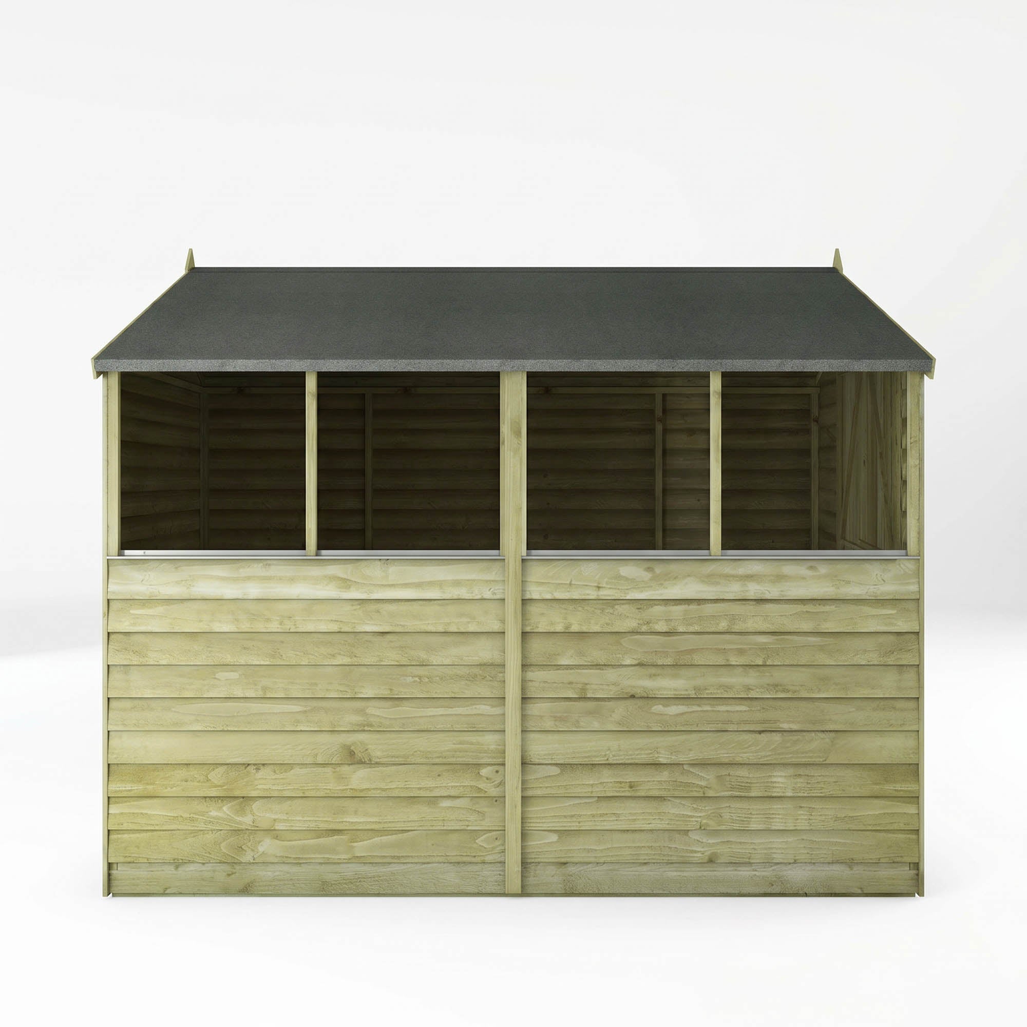 Mercia Overlap Apex single door shed side