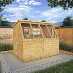 Mercia 8x6 Traditional Potting Shed with glazed windows and apex roof