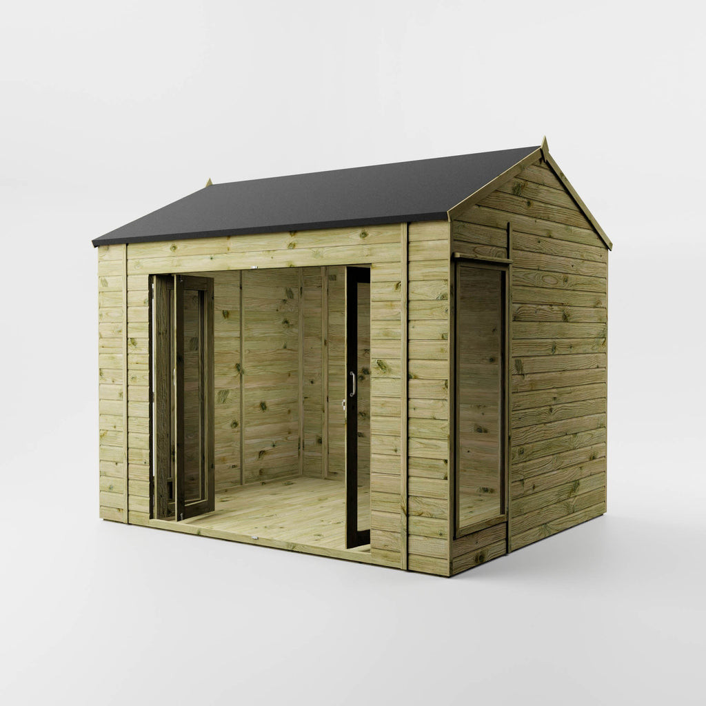 Mercia Vermont Summerhouse 10x8 with doors open