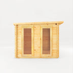 Mercia Studio Pent Log Cabin side view