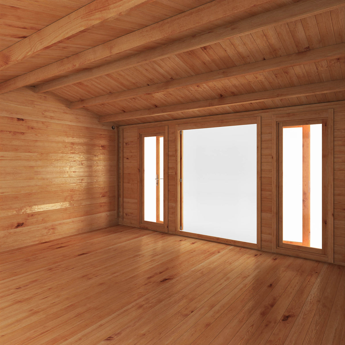 Mercia Home Office Studio window and cladding detail