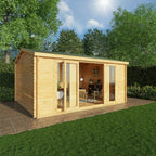 Mercia Home Office Studio with double doors open