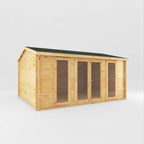 Mercia Home Office Studio 28mm garden office with doors closed