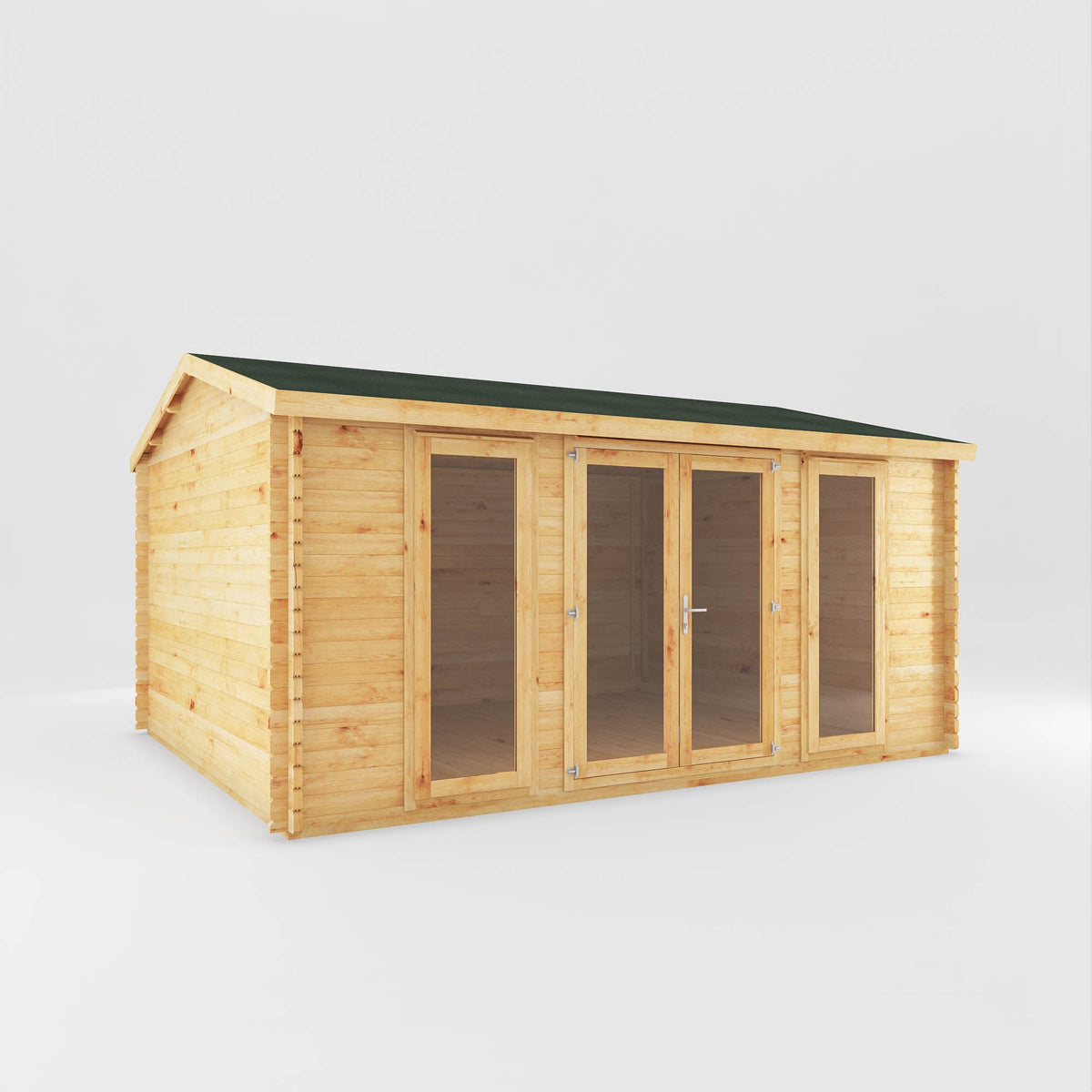 Mercia Home Office Studio 28mm garden office with doors closed